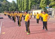 Polres Enrekang Tingkatkan Kebugaran dan Soliditas Personel melalui Program “Jumat Sehat Berolahraga Bersama”