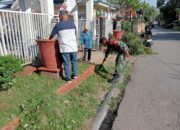 Koramil 1413-01/Wolio Bersama Masyarakat Laksanakan Karya Bakti Pembersihan Jalan