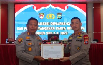 Perkuat Integritas Sejak Awal Tahun, Kapolres Sigi Pimpin Sosialisasi DIPA dan Pakta Integritas 2026