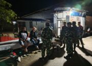 Patroli Bersama Komponen Pendukung, Koramil 1413-08/Gu Jaga Kondusivitas Desa Walando