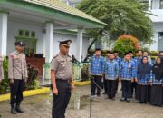 POLICE GOES TO SCHOOL, SAT BINMAS POLRES SOPPENG JADI IRUP UPACARA DI SMKN 1 WATANSOPPENG