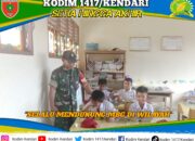 Babinsa Koramil 12/Soropia Pantau Penyaluran Program Makan Bergizi Gratis