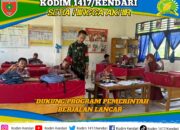 Babinsa Koramil 1417-12/Soropia Pantau Penyaluran Makan Bergizi Gratis bagi Siswa di Konawe