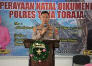 Natal Oikumene 2025 di Polres Tana Toraja, Wujudkan Pelayanan Terbaik Bagi Masyarakat