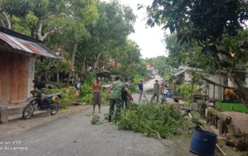 Jumat Pagi, Koramil Kaledupa Aksi Nyata JUMPA BERLIAN Demi Keselamatan Warga