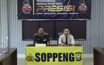 Polres Soppeng Gelar Anev Bulanan, Wakapolres Tekankan Evaluasi Kinerja Personel