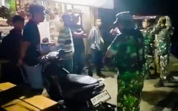 Personel Koramil 1413-07/Batauga Bersama Komduk Hadir Jaga Rasa Aman Masyarakat