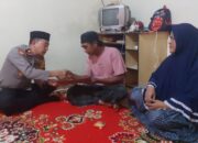 Sentuhan Kemanusiaan Kapolres Sinjai, Santuni Keluarga Nelayan yang Meninggal di Laut.