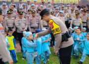 Hangat dan Ceria, Kapolres Banggai Sambut Kunjungan Paud TK IT Umanaa Wahda Islamiyah dalam Polisi Sahabat Anak