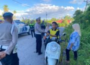 Sat Lantas Polres Buton Berikan Teguran kepada Pengguna Knalpot Bogar