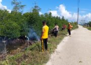 Jelang Bulan Suci Ramadhan, Jajaran Polres Buton Sapu Bersih Halaman Mako dan Jalanan Umum