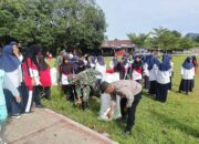 Sebagai Wujud Dukungan Bela Negara, Personel Polsek Maiwa Ikut Kerja Bakti Bersama Anggota Koramil Maiwa dan Unit Kerja se-Kecamatan Maiwa