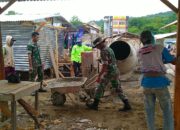 Tanggap Kebutuhan Warga, Babinsa Pasarwajo Bergerak Cepat Bangun Pasar Kaloko