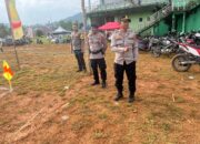 Personel Polsek Asera Pastikan Keamanan Turnamen Mini Soccer Woikonggo Cup I