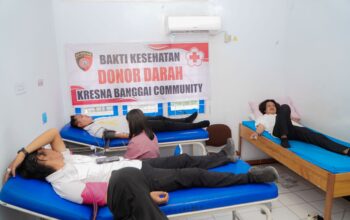 Satintelkam Polres Banggai Gelar Donor Darah, Wujud Nyata Kepedulian Untuk* *Kemanusian