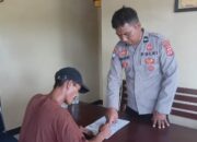 Kanit Bhabinkamtibmas Polsek Lapandewa Lakukan Problem Solving Kasus Lakalantas, Berakhir Damai dengan Surat Pernyataan