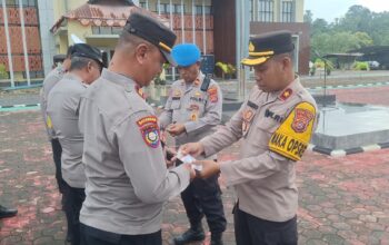 Jaga Kedisiplinan Anggota, Sipropam Polres Konawe Utara Gelar Gaktibplin Rutin