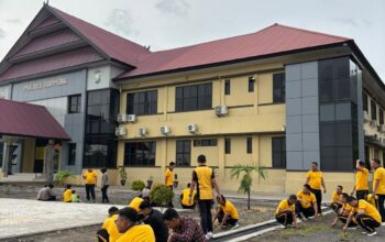 PERSONEL POLRES SOPPENG LAKSANAKAN GIAT KURVEY DI HALAMAN MAKO DAN SEKITARNYA