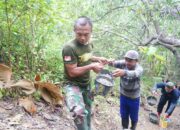 Satgas TMMD 127 dan Warga Sambuli Bahu-Membahu Demi Air Bersih