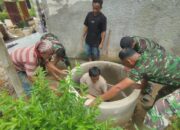 Demi Warga Yang Sehat, Satgas TMMD Bangun Jamban Permanen di Pelosok Desa