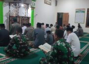 Memperkuat Keimanan Dan Ketaqwaan, Satgas TMMD 127 Kodim 0728/Wonogiri Laksanakan Sholat Tarawih Dan Tadarus Al-Qur’an