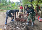 TNI AL dan AD Bersinergi dalam Sasaran Fisik TMMD 127 di Anggoeya