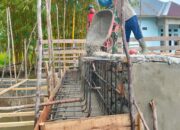 Satgas TMMD 127 Kodim 1417/Kendari Garap Pengecoran Jembatan Sambuli