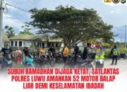 Subuh Ramadhan Dijaga Ketat, Satlantas Polres Luwu Amankan 52 Motor Balap Liar Demi Keselamatan Ibadah