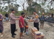 Sentuhan Empati Kapolsek Penrang untuk Korban, Disertai Imbauan Tingkatkan Kewaspadaan
