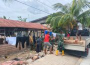 Kemanunggalan TNI-Rakyat Nyata, Satgas TMMD 127 dan Warga Kendari Bahu-Membahu Melangsir Material