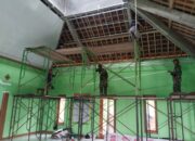 Demi Kenyamanan Warga Saat Beribadah, Masjid Al Huda Di Rehab Satgas TMMD 127 Kodim Wonogiri