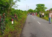 Koramil 1413-06/Tomia Respon Cepat Bersihkan Jalur Demi Keselamatan Pengguna Jalan