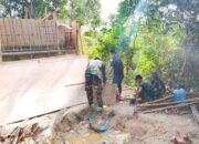 Satgas TMMD Kendari Mulai Tahap Mal Pengecoran Bak Air