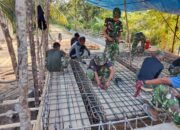 Satgas TMMD 127 Kodim 1417/Kendari Kebut Perakitan Besi Jembatan di Kota Kendari