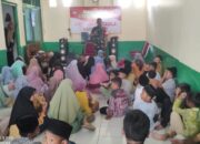 Babinsa Berikan Wasbang kepada Anak TPA, Pendidikan Agama dan Rasa Nasionalisme Harus Berjalan Seimbang