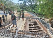 Satgas TMMD 127 Kodim 1417/Kendari Garap Konstruksi Jembatan Sambuli