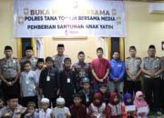 Polres Tana Toraja Buka Puasa Bersama Media, Santuni Anak Yatim di Bulan Ramadan