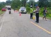 Polres Konut Gelar Olah TKP Kecelakaan Lalu Lintas Adu Banteng Mobil Pick Up di Kecamatan Sawa