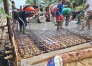 Satgas TMMD 127 Kodim 1417/Kendari Genjot Pengecoran Jembatan di Sambuli