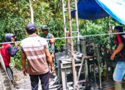 TNI Manunggal Air Satgas TMMD Ke 127 Kodim 0808/Blitar Bangun Sumur Bor untuk Masyarakat