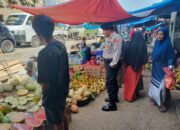 Jumat Pagi, Polisi Lakukan Pengamanan dan Imbauan Kamtibmas di Pasar Cabenge