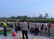 Patroli Subuh Selama Ramadan, Polres Konawe Utara Antisipasi Balapan Liar di Bundaran CBD Wanggudu