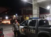 Patroli Dialogis di SPBU, Polsek Alla Pastikan Situasi Aman Selama Ramadhan