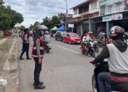 Cegah Guantibmas di Bulan Suci, Sat Samapta Polres Sinjai Gelar Patroli di Kawasan Pasar Ramadhan.