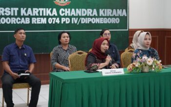 Persit Kartika Chandra Kirana Cabang L Kodim 0735/Surakarta Ikuti Zoom Meeting Sosialisasi Program PERSIT BISA 2