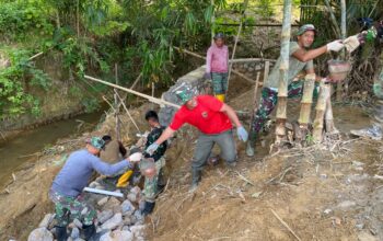 Wujudkan Impian Warga, Satgas TMMD 127 Kebut Pembangunan Talud di Anggoeya