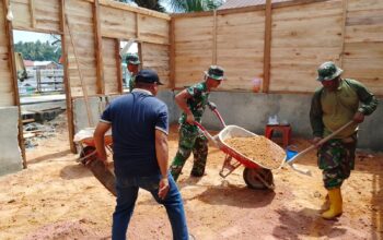 Percepat Infrastruktur Desa, Satgas TMMD 127 Tuntaskan Penimbunan Lantai Rabat di Petoaha