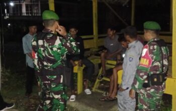 Koramil 1413-05/Kaledupa Tunjukkan Komitmen Jaga Kondusifitas Ramadan Melalui Patroli Bersama