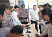 Cek Senpi Dinas Polri, Begini Penekanan Kapolres Banggai Kepada Anggota!
