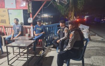 Samapta Polres Banggai Patroli Dialogis Jelang Sahur, Pastikan Situasi Aman Kondusif